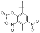 CAS 登录号：2487-01-6， (2-叔-丁基-3-甲基-4,6-二硝基苯基)乙酸酯
