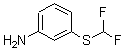 CAS 登录号：24933-59-3， 3-[(二氟甲基)硫基]苯胺