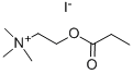 CAS#: 2494-55-5, N,N,N-Trimethyl-2-(1-Oxopropoxy)-Ethanaminium Iodide (1:1)