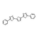 CAS 登录号：2495-02-5， 2,2'-(2,5-噻吩e二基)二(5-苯基-1,3,4-恶二唑)