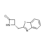 CAS 登录号：250135-85-4， (4R)-4-(1,3-苯并噻唑-2-基甲基)-2-氮杂环丁酮
