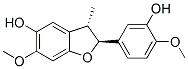CAS 登录号：25089-37-6， [2S,3S,(-)]-2,3-二氢-2-(3-羟基-4-甲氧基苯基)-6-甲氧基-3-甲基苯并呋喃-5-醇