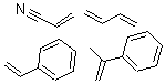 CAS 登录号：25120-20-1， 2-丙烯腈与 1,3-丁二烯, 苯乙烯和 (1-甲基乙烯基)苯的聚合物