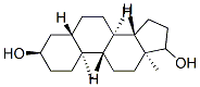 CAS 登录号：25126-76-5， (3R,5S,8R,9S,10S,13S,14S)-10,13-二甲基-2,3,4,5,6,7,8,9,11,12,14,15,16,17-十四氢-1H-环戊二烯并[a]菲-3,17-二醇