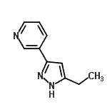 CAS 登录号：251658-76-1， 3-(5-乙基-1H-吡唑-3-基)吡啶
