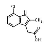 CAS 登录号：25177-74-6， (7-氯-2-甲基-1H-吲哚-3-基)乙酸