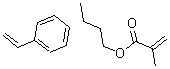 CAS 登录号：25213-39-2， 苯乙烯-甲基丙烯酸丁酯共聚物