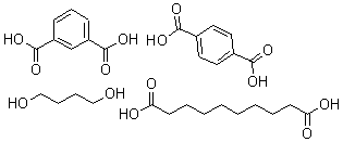 CAS 登录号:25214-81-7, 1,3-苯二甲酸与 1,4-苯二甲酸, 1,4-丁二醇和癸二酸聚合物
