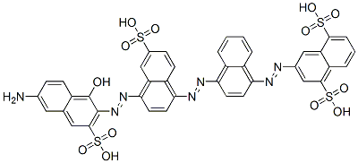 CAS#: 25255-02-1, 3-[[4-[[4-[(6-Amino-1-Hydroxy-3-Sulfo-2-Naphtyl)Azo]-6-Sulfo-1-Naphtyl]Azo]-1-Naphtyl]Azo]-1,5-Naphthalenedisulfonic Acid