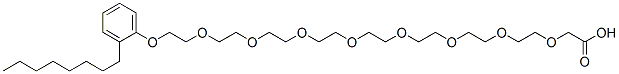 CAS#: 25338-58-3, 26-(Octylphenoxy)-3,6,9,12,15,18,21,24-Octaoxahexacosanoic Acid