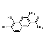 CAS 登录号：253432-03-0， 1-(7,8-二羟基-2-甲基-3-喹啉基)乙酮