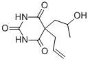 CAS 登录号:2537-29-3, 5-(2-羟基丙基)-5-丙-2-烯基-1,3-二嗪农-2,4,6-三酮