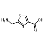 CAS 登录号：25438-22-6， 2-(氨基甲基)-1,3-噻唑-4-羧酸