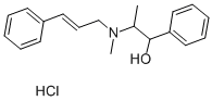 CAS 登录号：25441-16-1， alpha-[1-[甲基(3-苯基-2-丙烯-1-基)氨基]乙基]-苯甲醇盐酸盐(1:1)