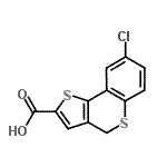 CAS 登录号：255395-56-3， 8-氯-4H-噻吩并[3,2-c]苯并噻喃-2-羧酸