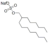 CAS 登录号：25542-86-3， (2-己基癸基)硫酸酯钠盐