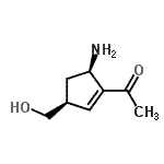 CAS 登录号：255839-20-4， 1-[(3S,5R)-5-氨基-3-(羟基甲基)-1-环戊烯-1-基]乙酮