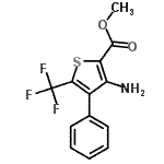 CAS 登录号：256353-38-5， 甲基3-氨基-4-苯基-5-(三氟甲基)-2-噻吩羧酸酯