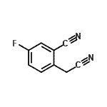 CAS 登录号：256951-82-3， 2-(氰基甲基)-5-氟苯甲腈
