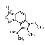 CAS 登录号：257869-88-8， 1-(6-甲氧基-7-甲基-3-氧代-6H-[1,2,5]恶二唑并[3,4-e]吲哚-8-基)乙酮