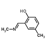 CAS 登录号：258354-75-5， 4-甲基-2-[(E)-甲基亚氨基甲基]苯酚