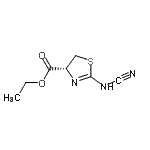CAS 登录号：258822-90-1， 乙基(4R)-2-(氰基氨基)-4,5-二氢-1,3-噻唑-4-羧酸酯