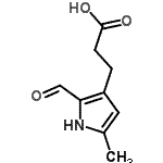 CAS 登录号：258831-99-1， 3-(2-甲酰基-5-甲基-1H-吡咯-3-基)丙酸