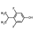 CAS 登录号：258874-91-8， 3,5-二氟-4-异丙基苯酚