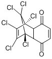 CAS 登录号：2591-92-6， 1,2,3,4,9,9-六氯-1,4,4a,8a-四氢-1,4-甲桥萘-5,8-二酮