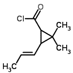 CAS#: 259670-71-8, 2,2-Dimethyl-3-[(1E)-1-Propen-1-Yl]Cyclopropanecarbonyl Chloride