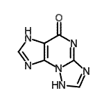 CAS 登录号：259744-47-3， 1H-[1,2,4]三唑并[5,1-b]嘌呤-5(6H)-酮