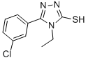 CAS 登录号：26028-63-7， 5-(3-氯苯基)-4-乙基-4H-1,2,4-三唑-3-硫醇