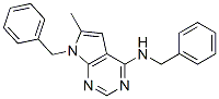CAS 登录号:26035-98-3, 4-苄基氨基-6-甲基-7-苄基吡咯并(2,3-d)嘧啶
