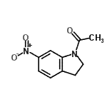 CAS 登录号：26077-65-6， 1-(6-硝基-2,3-二氢-1H-吲哚-1-基)乙酮