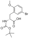 CAS 登录号:261380-17-0, (R)-N-叔丁氧羰基-(5-溴-2-甲氧基苯基)丙氨酸