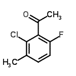 CAS 登录号：261762-63-4， 1-(2-氯-6-氟-3-甲基苯基)乙酮