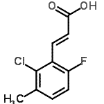 CAS 登录号：261762-89-4， (2E)-3-(2-氯-6-氟-3-甲基苯基)丙烯酸