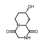 CAS 登录号：262289-72-5， (8S,9aR)-8-羟基四氢-2H-吡啶并[1,2-a]吡嗪-1,4(3H,6H)-二酮