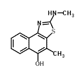 CAS 登录号：26269-12-5， 4-甲基-2-(甲基氨基)萘并[1,2-d][1,3]噻唑-5-醇