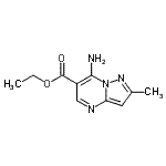 CAS 登录号：2627-58-9， 乙基7-氨基-2-甲基吡唑并[1,5-a]嘧啶-6-羧酸酯