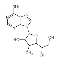 CAS 登录号:26291-78-1, 9-(3-甲基-3-脱氧-beta-D-异呋喃糖基)-9H-嘌呤-6-胺