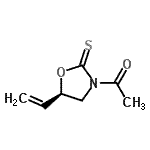 CAS 登录号：263349-92-4， 1-[(5R)-2-硫代-5-乙烯基-1,3-恶唑烷-3-基]乙酮