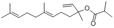 CAS#: 2639-68-1, [(6Z)-3,7,11-Trimethyldodeca-1,6,10-Trien-3-Yl] 2-Methylpropanoate