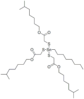 CAS 登录号：26401-86-5， 2,2',2''-[(辛基锡烷基)三(硫代)]三乙酸三异辛酯