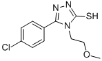 CAS#: 26438-54-0, 5-(4-Chloro-Phenyl)-4-(2-Methoxy-Ethyl)-4H-[1,2,4]Triazole-3-Thiol