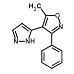CAS 登录号：265125-69-7， 5-甲基-3-苯基-4-(1H-吡唑-3-基)-1,2-恶唑