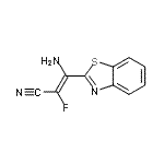 CAS 登录号：26564-37-4， (2E)-3-氨基-3-(1,3-苯并噻唑-2-基)-2-氟丙烯腈