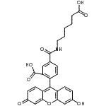 CAS 登录号：265981-56-4， 5-[(5-羧基戊基)氨基甲酰]-2-(6-羟基-3-氧代-3H-氧杂蒽-9-基)苯甲酸