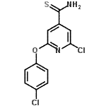 CAS 登录号：266362-89-4， 2-氯-6-(4-氯苯氧基)-4-吡啶硫代甲酰胺