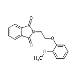 CAS 登录号：26646-63-9， 2-[2-(2-甲氧基苯氧基)乙基]-1H-异吲哚-1,3(2H)-二酮